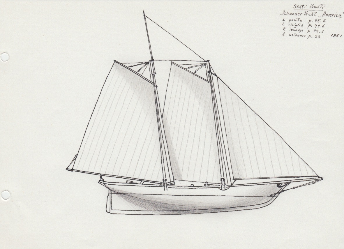 203 Stati Uniti - Schooner Yacht 'America' - 1851